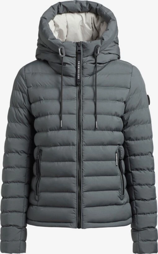 Khujo Vestes Dhiver Veste D’hiver LOVINA3 MATT Femme Bleu Marine