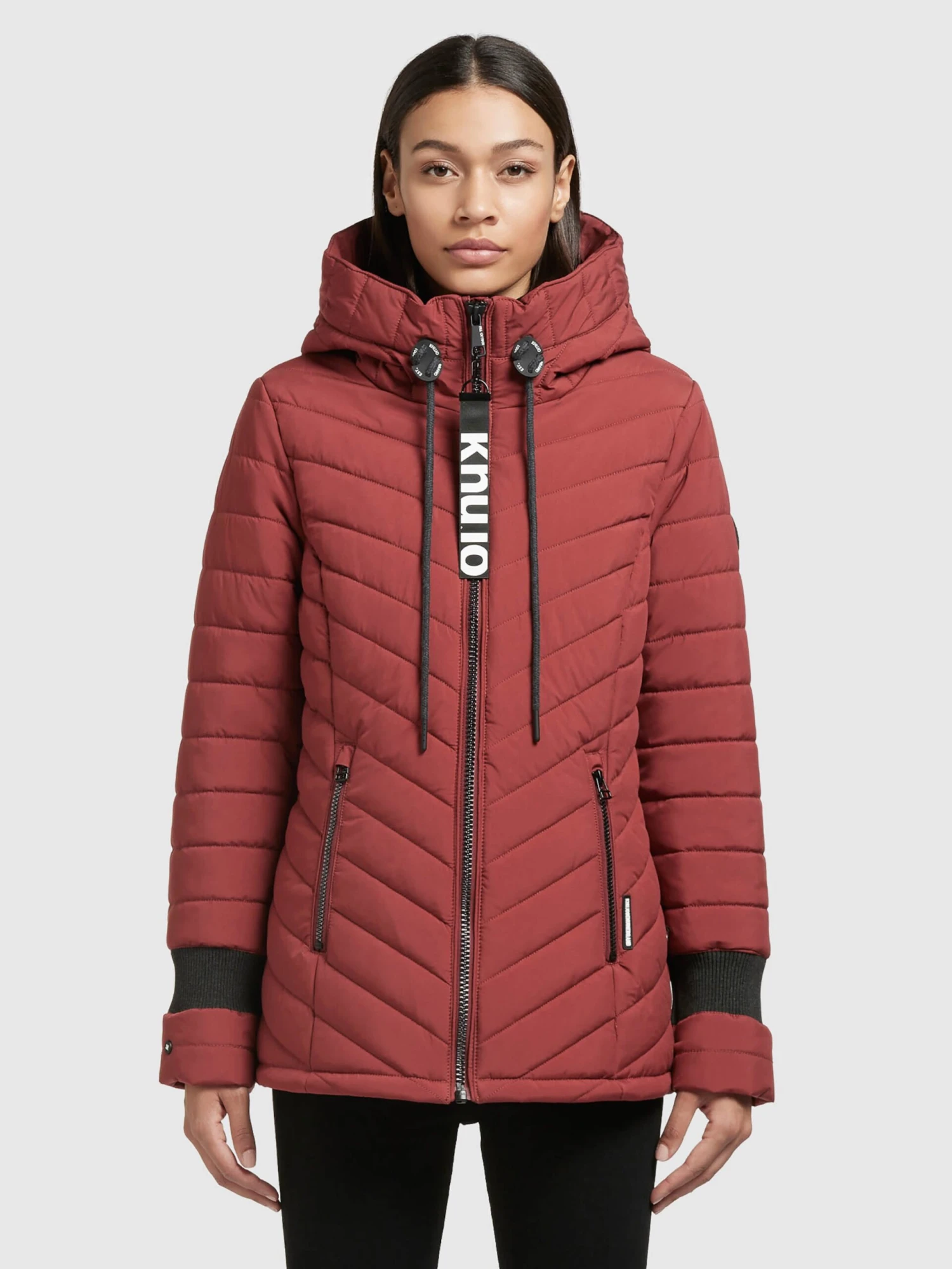 Khujo Vestes Dhiver Veste D’hiver Patt Femme Rouge Rouille 2 Khujo Vestes Dhiver Veste D’hiver Patt Femme Rouge Rouille - Image 2