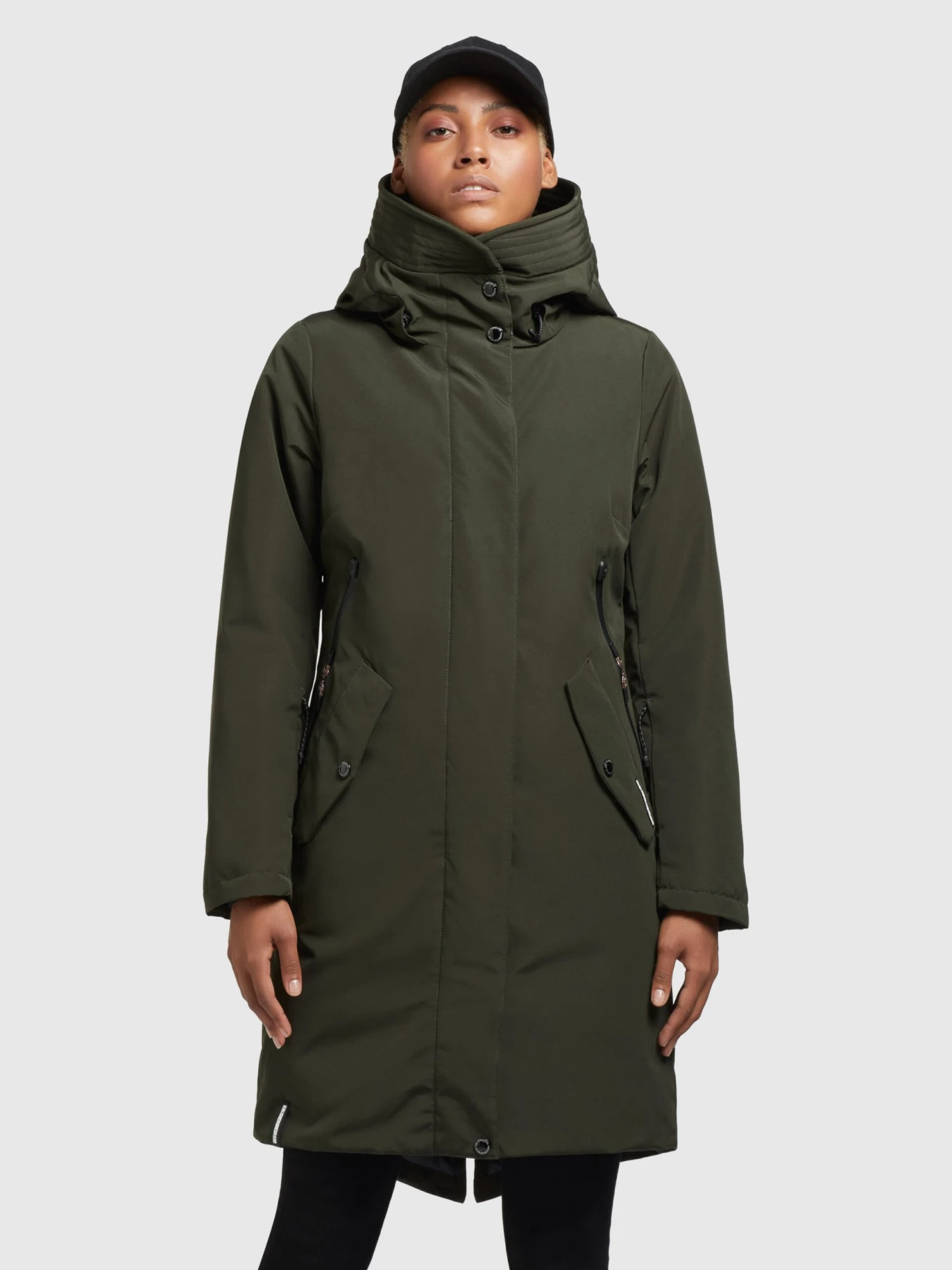 Khujo Manteaux Dhiver Manteau D’hiver Charlyn 3 Femme Kaki 2 Khujo Manteaux Dhiver Manteau D’hiver Charlyn 3 Femme Kaki - Image 2