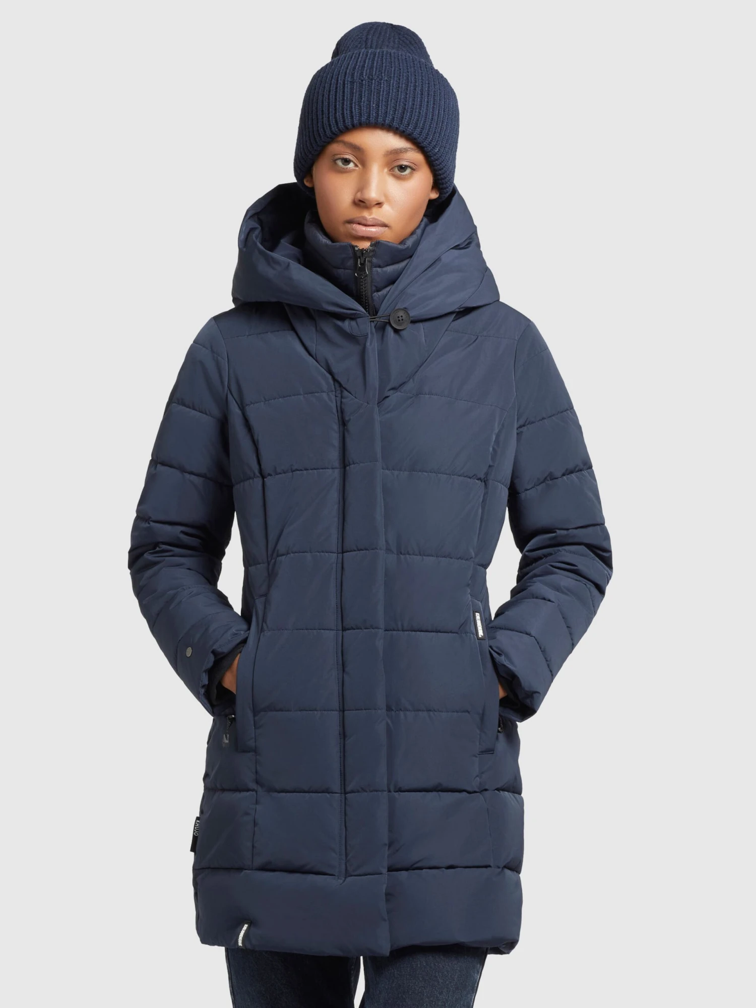 Khujo Manteaux Courts Manteau D’hiver Floyt Femme Bleu Foncé 2 Khujo Manteaux Courts Manteau D’hiver Floyt Femme Bleu Foncé - Image 2