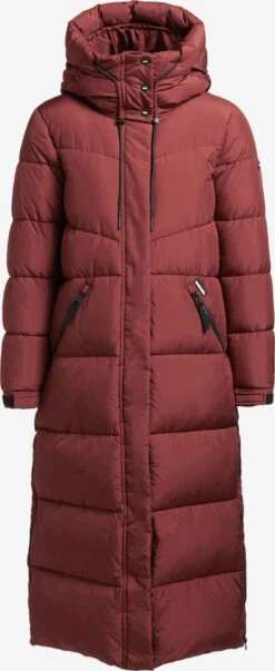 Khujo Boutique 12 Khujo Manteaux Dhiver Manteau D’hiver Shimanta 2 Femme Rouge Rouille