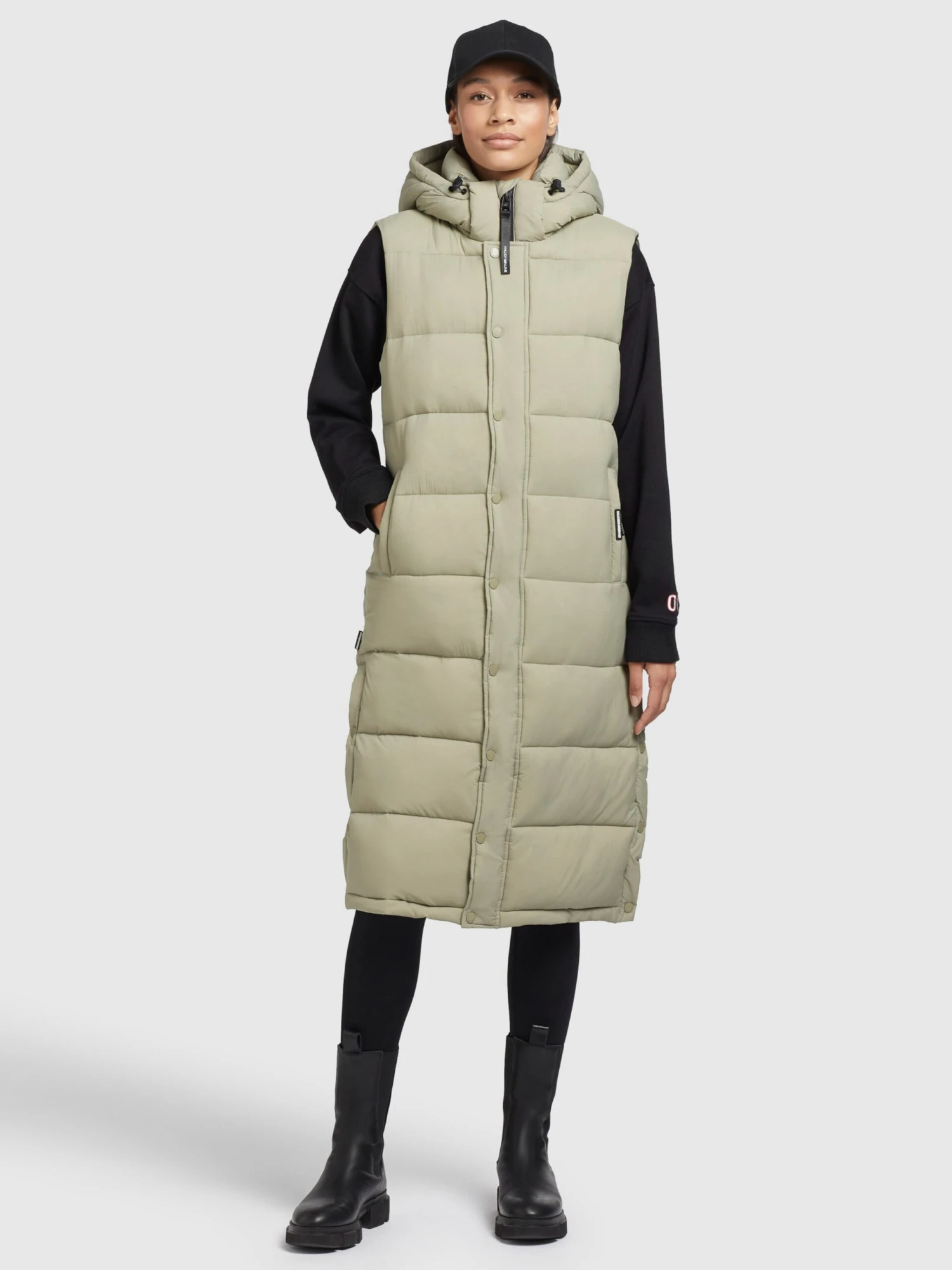 Khujo Vestes Sans Manches Gilet Magneta Femme Vert Pastel 3 Khujo Vestes Sans Manches Gilet Magneta Femme Vert Pastel - Image 3