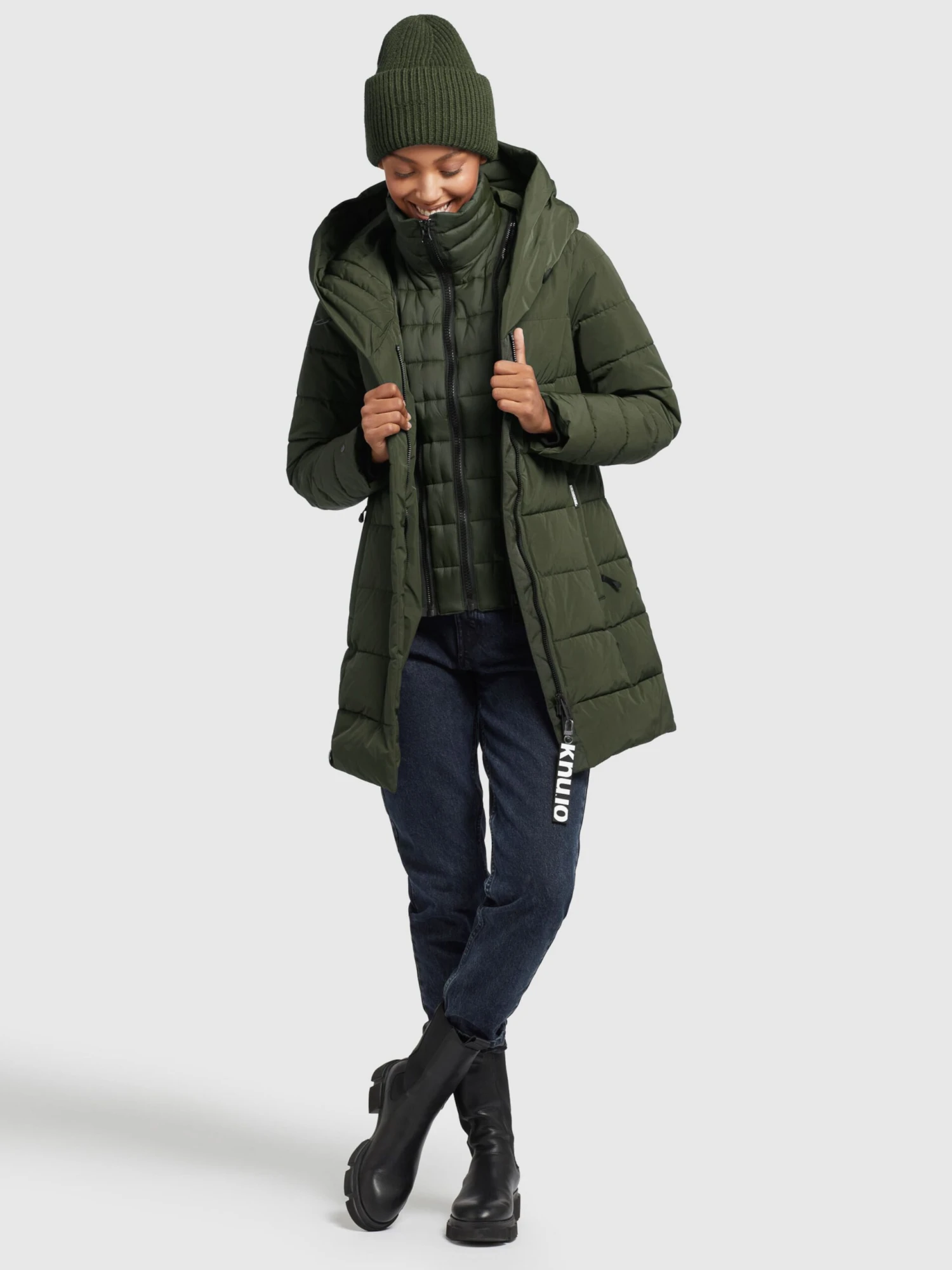 Khujo Manteaux Courts Manteau D’hiver Floyt Femme Olive 6 Khujo Manteaux Courts Manteau D’hiver Floyt Femme Olive - Image 6