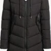 Khujo Manteaux Dhiver Manteau D’hiver Klayd Femme Noir
