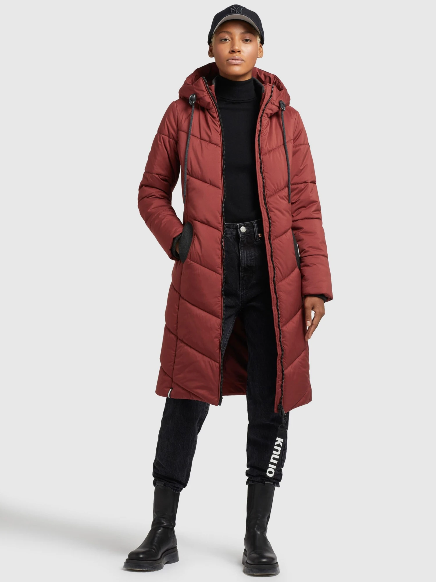 Khujo Manteaux De Mi-saison Manteau Mi-saison Aribay Femme Rouge Rouille 6 Khujo Manteaux De Mi-saison Manteau Mi-saison Aribay Femme Rouge Rouille - Image 6