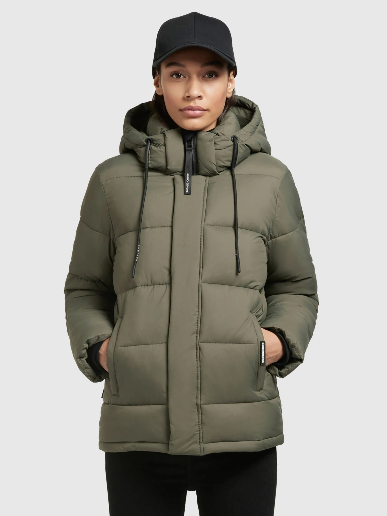 Khujo Vestes Dhiver Veste D’hiver Evona Femme Kaki 2 Khujo Vestes Dhiver Veste D’hiver Evona Femme Kaki - Image 2