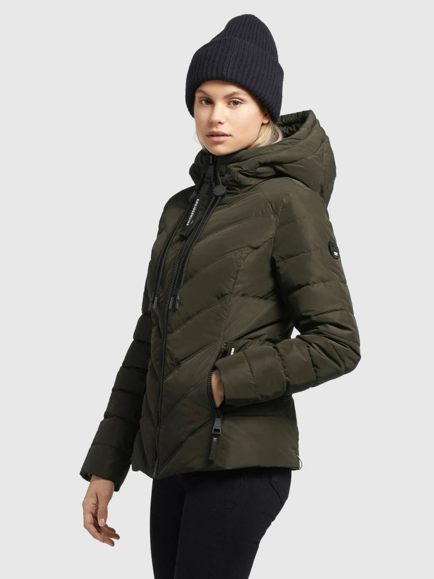 Khujo Vestes De Mi-saison Veste Mi-saison Stern Femme Kaki 5 Khujo Vestes De Mi-saison Veste Mi-saison Stern Femme Kaki - Image 5