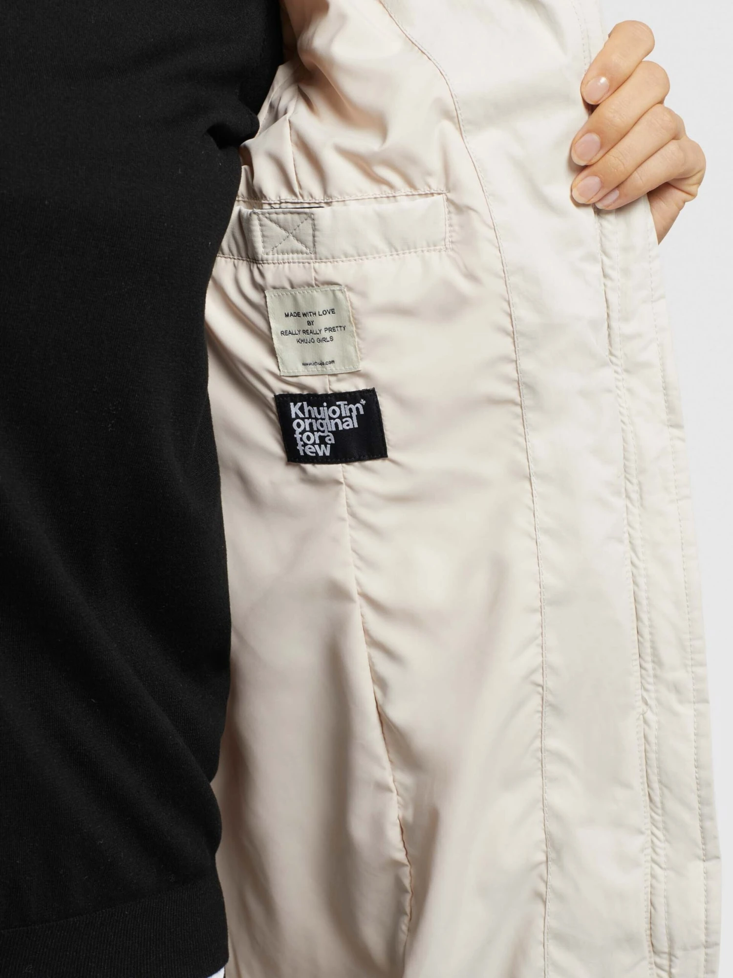 Khujo Manteaux De Mi-saison Manteau Mi-saison Jerry Femme Blanc Cassé 8 Khujo Manteaux De Mi-saison Manteau Mi-saison Jerry Femme Blanc Cassé - Image 8