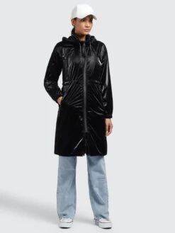 Khujo Manteaux De Mi-saison Manteau Mi-saison Marthe Femme Noir -Khujo Boutique a67dbcc1fea4b151b23a8bcae6c18175