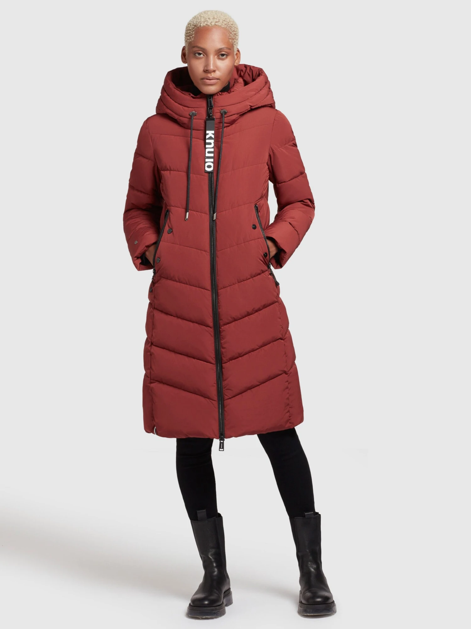 Khujo Manteaux Dhiver Manteau D’hiver Ayleena Femme Rouge Rouille 3 Khujo Manteaux Dhiver Manteau D’hiver Ayleena Femme Rouge Rouille - Image 3
