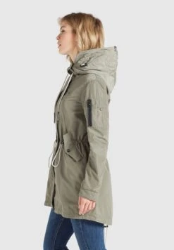 Khujo Parkas Parka Mi-saison CATHARINA Femme Kaki 11 Khujo Parkas Parka Mi-saison CATHARINA Femme Kaki -Khujo Boutique ac6c95b97726a3cfacb4c2a02a89cacf