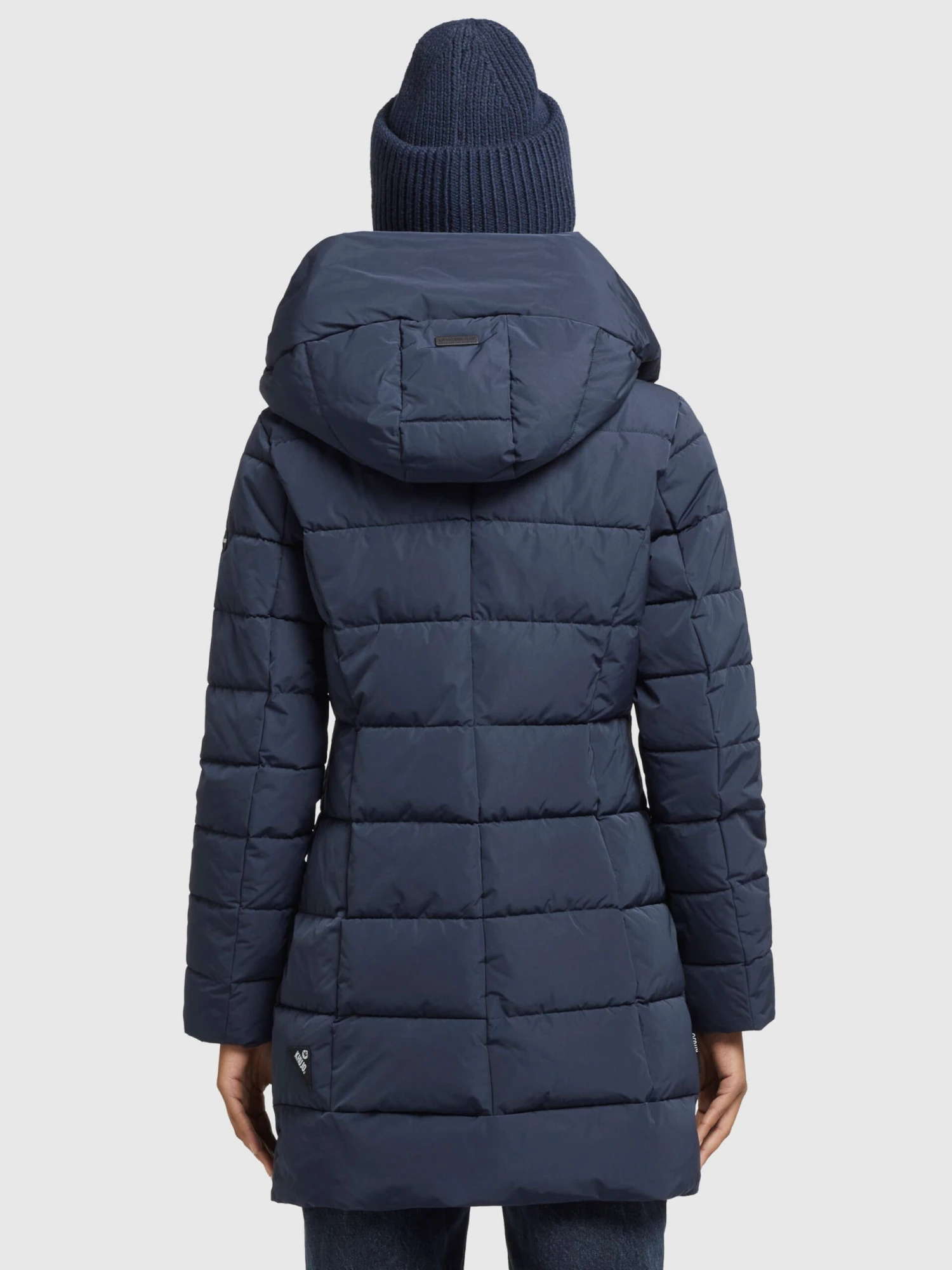 Khujo Manteaux Courts Manteau D’hiver Floyt Femme Bleu Foncé 4 Khujo Manteaux Courts Manteau D’hiver Floyt Femme Bleu Foncé - Image 4