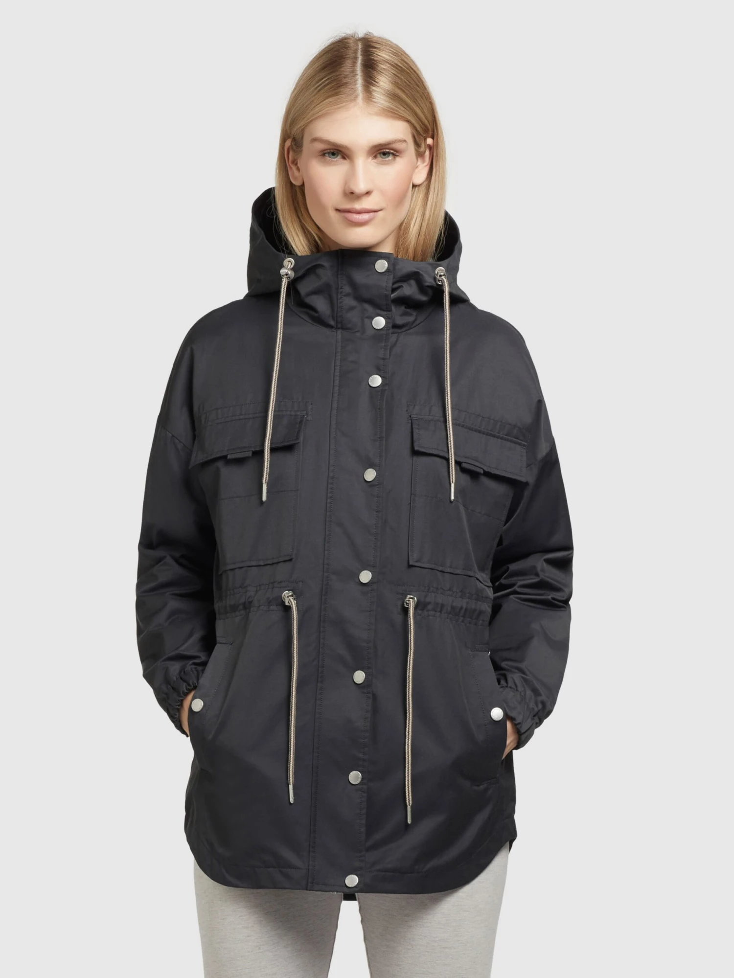 Khujo Vestes De Mi-saison Veste Mi-saison PRAYATA Femme Gris Foncé 2 Khujo Vestes De Mi-saison Veste Mi-saison PRAYATA Femme Gris Foncé - Image 2