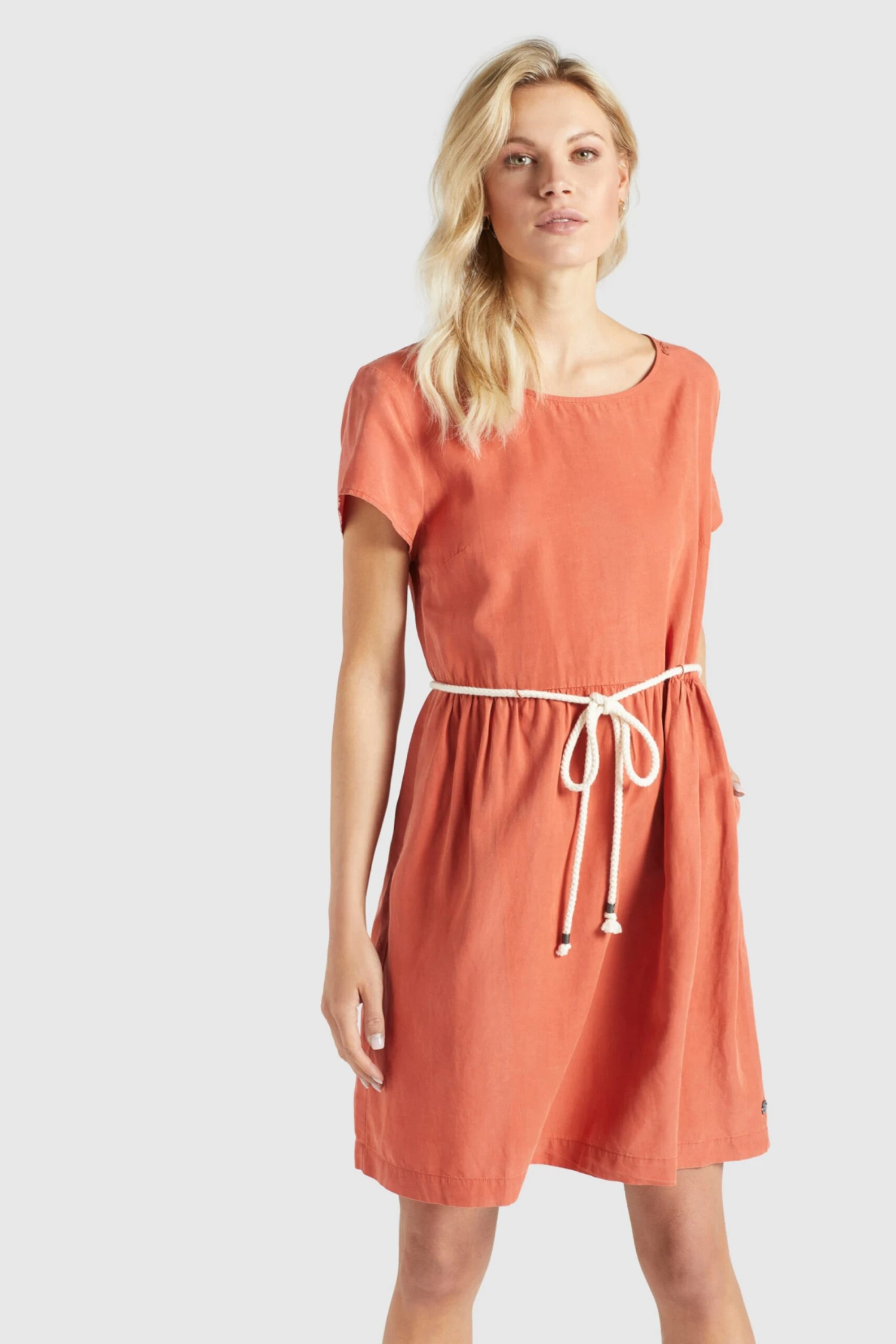 Khujo Mini-robes Robe ASBA Femme Orange 6 Khujo Mini-robes Robe ASBA Femme Orange - Image 6