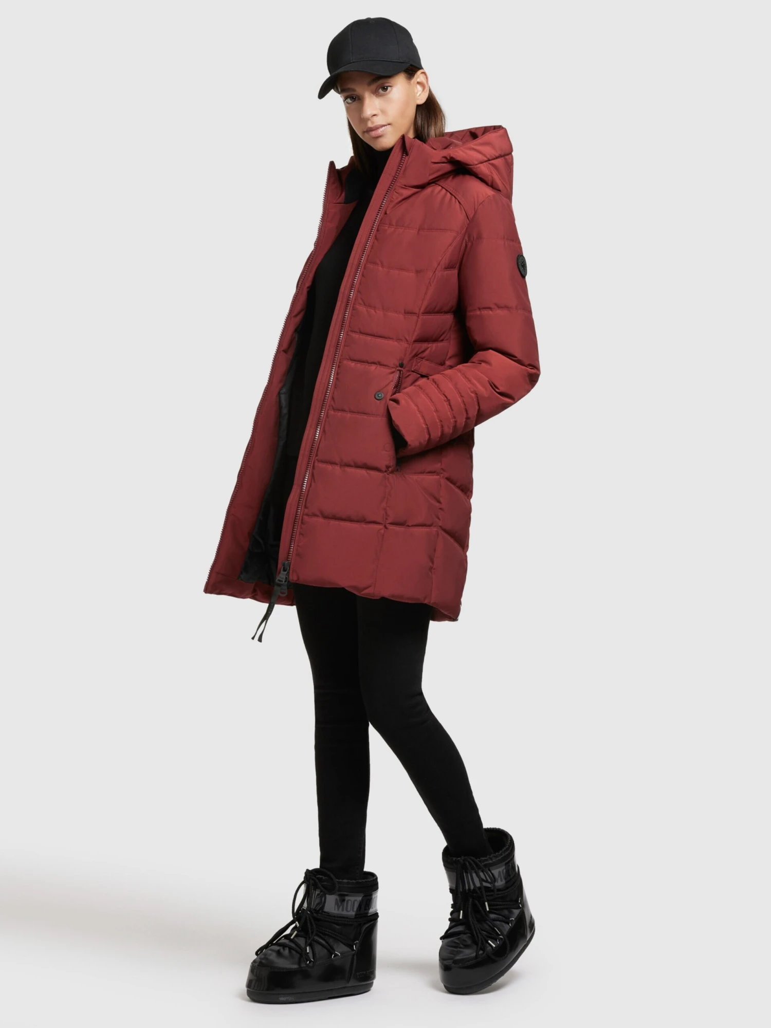 Khujo Manteaux Courts Manteau Mi-saison Amaray 3 Femme Rouge Rubis 6 Khujo Manteaux Courts Manteau Mi-saison Amaray 3 Femme Rouge Rubis - Image 6