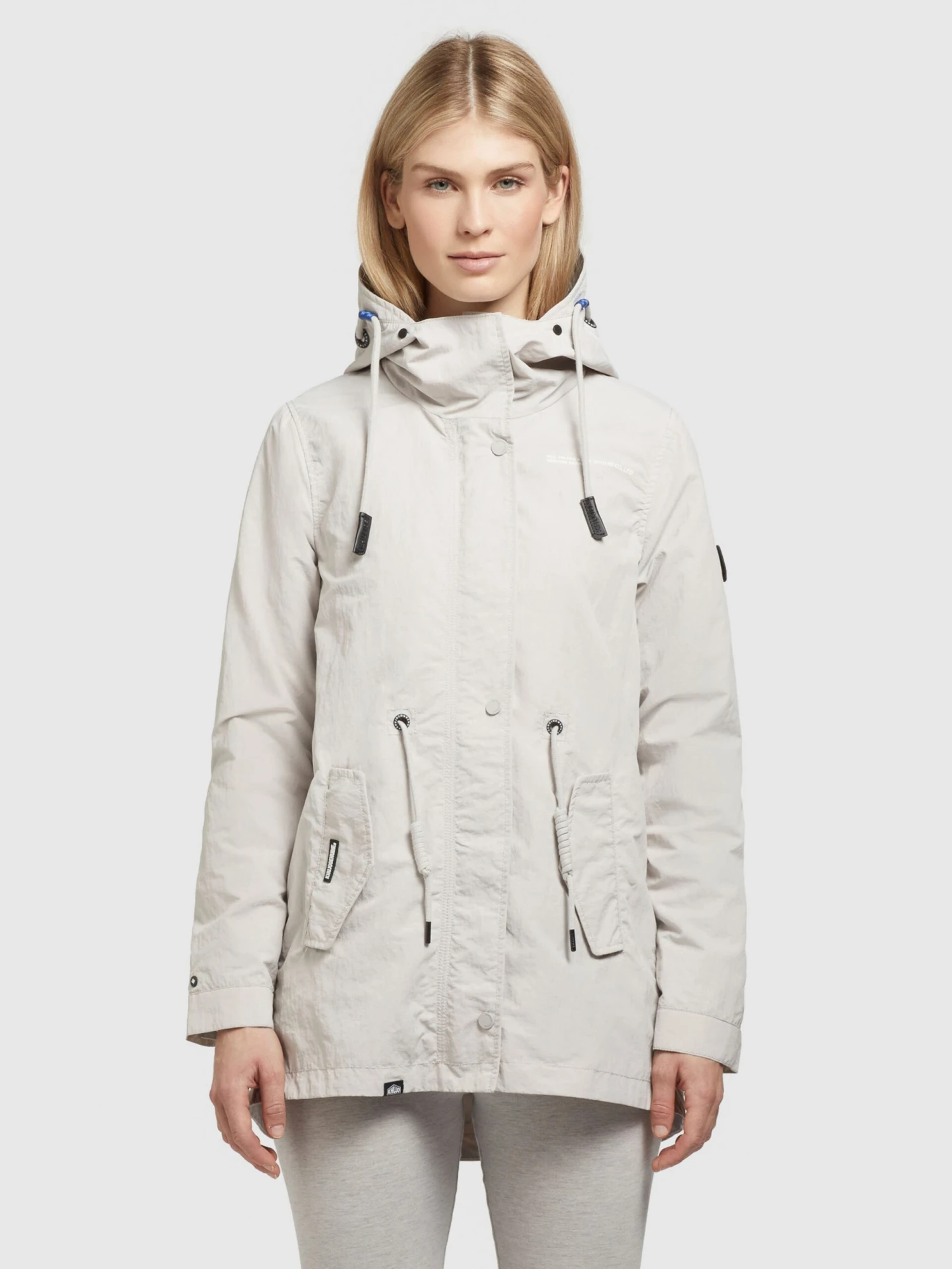 Khujo Vestes De Mi-saison Veste Mi-saison CAIMA Femme Gris Clair 2 Khujo Vestes De Mi-saison Veste Mi-saison CAIMA Femme Gris Clair - Image 2