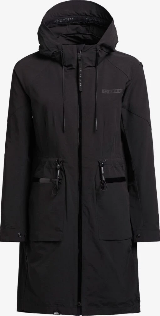 Khujo Parkas Parka Mi-saison Femme Noir