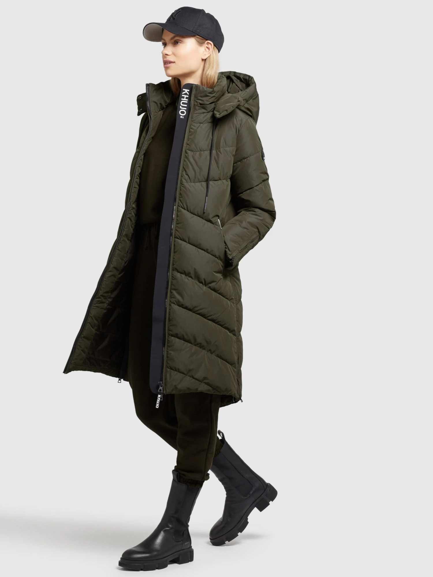 Khujo Manteaux Dhiver Manteau D’hiver Huba Femme Vert Foncé 6 Khujo Manteaux Dhiver Manteau D’hiver Huba Femme Vert Foncé - Image 6