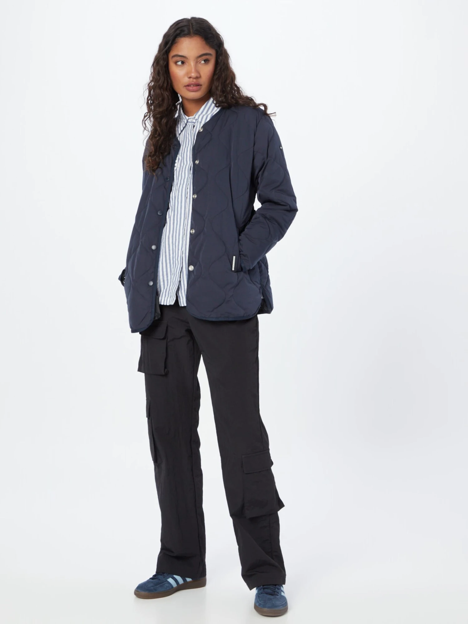 Khujo Vestes De Mi-saison Veste Mi-saison Yuna Femme Bleu Foncé 4 Khujo Vestes De Mi-saison Veste Mi-saison Yuna Femme Bleu Foncé - Image 4