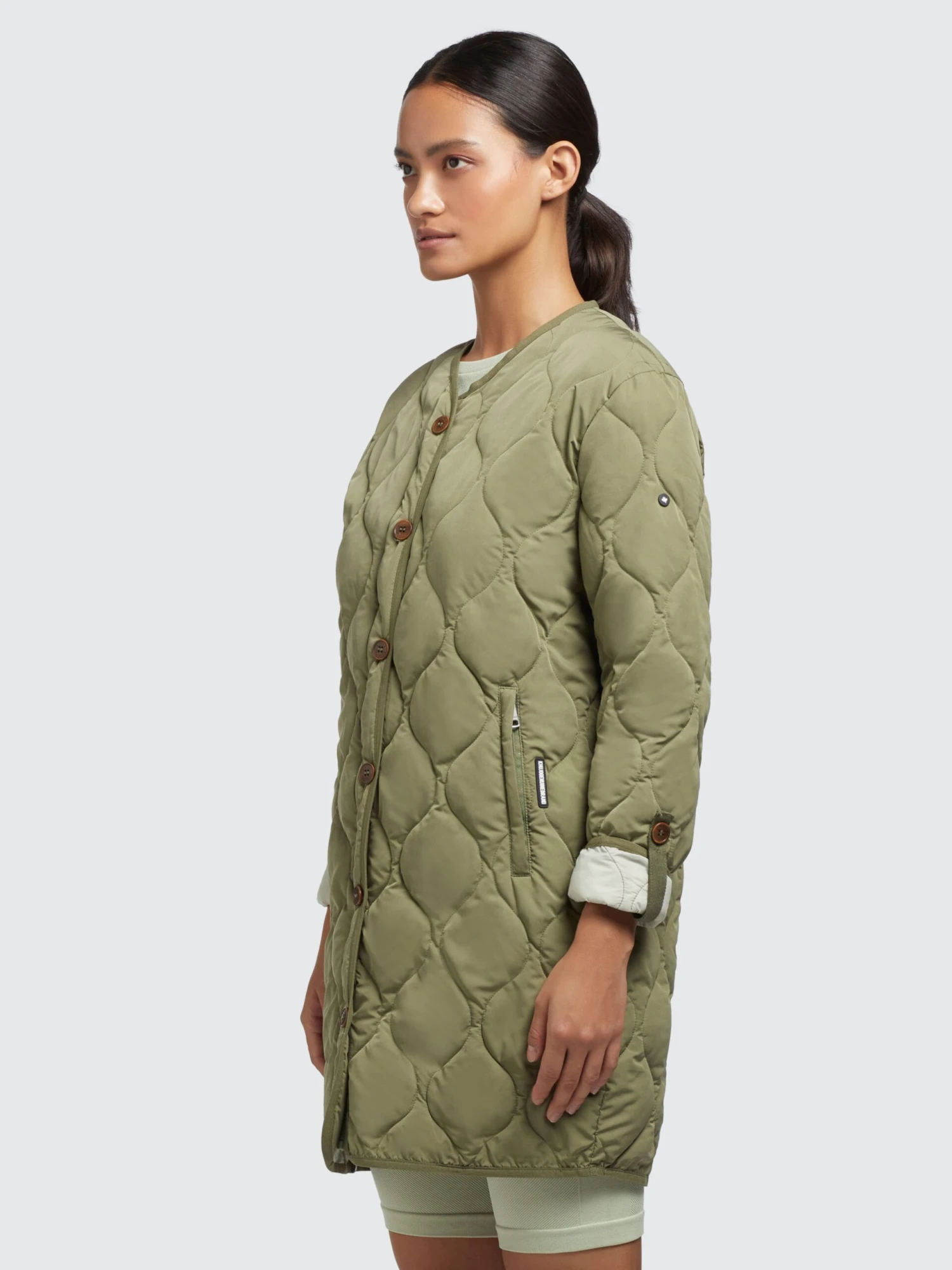 Khujo Manteaux De Mi-saison Manteau Mi-saison Sira Femme Olive 5 Khujo Manteaux De Mi-saison Manteau Mi-saison Sira Femme Olive - Image 5