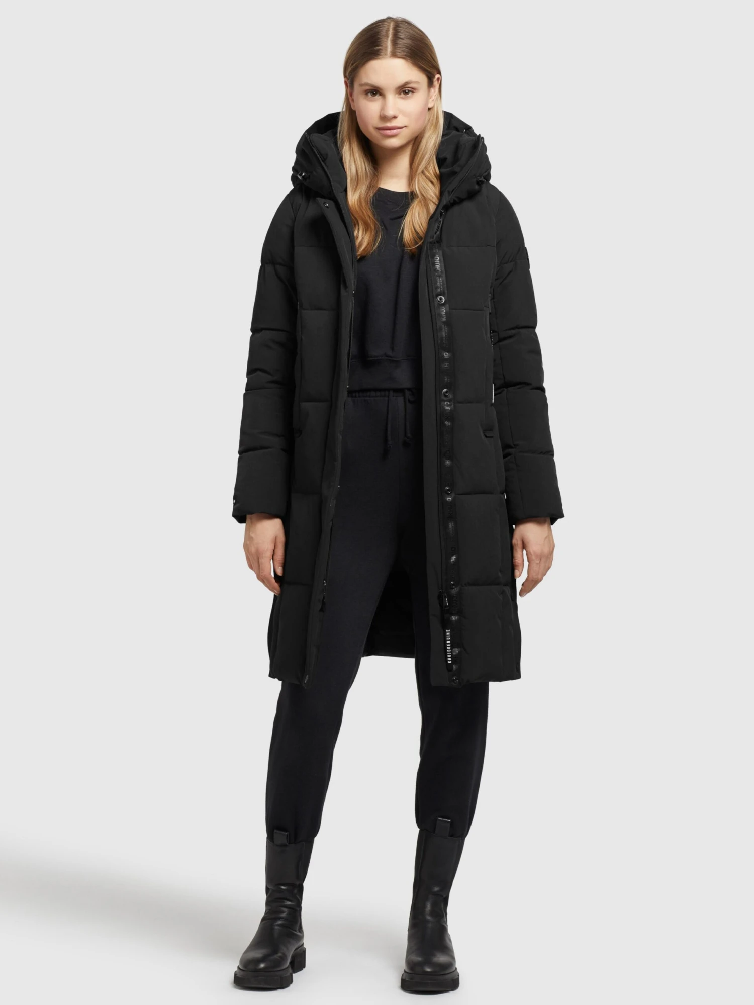 Khujo Manteaux De Mi-saison Manteau Mi-saison Namita Femme Noir 6 Khujo Manteaux De Mi-saison Manteau Mi-saison Namita Femme Noir - Image 6
