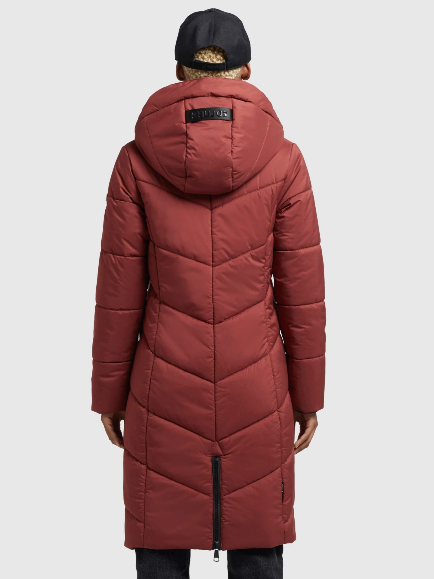 Khujo Manteaux De Mi-saison Manteau Mi-saison Aribay Femme Rouge Rouille 4 Khujo Manteaux De Mi-saison Manteau Mi-saison Aribay Femme Rouge Rouille - Image 4