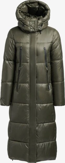 Khujo Manteaux Dhiver Manteau D’hiver Melona Femme Kaki