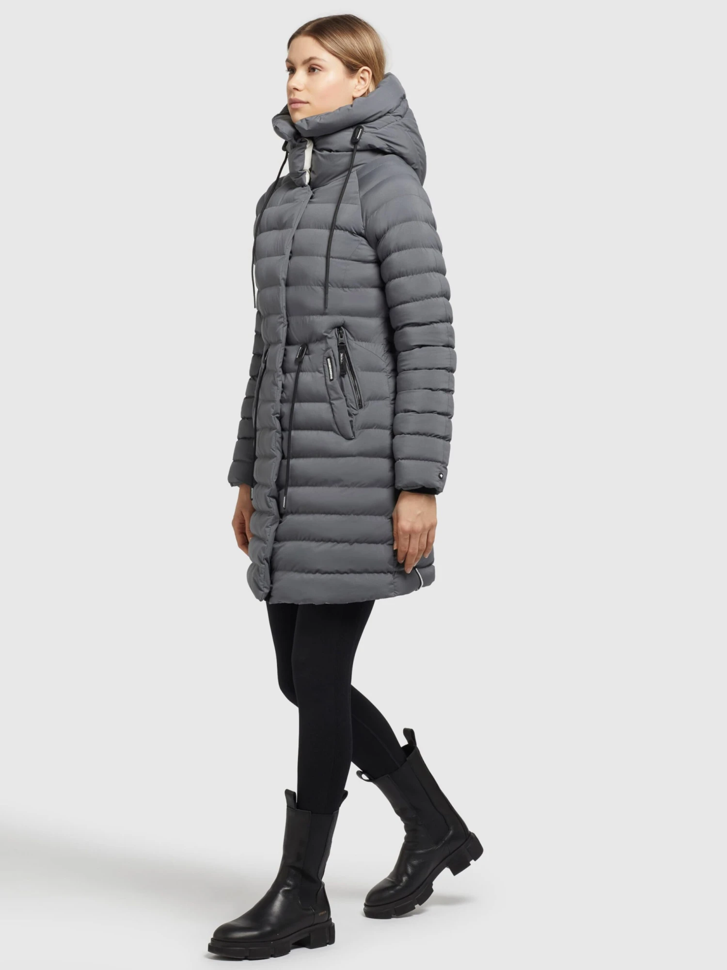 Khujo Manteaux Dhiver Manteau D’hiver Niana Femme Anthracite 3 Khujo Manteaux Dhiver Manteau D’hiver Niana Femme Anthracite - Image 3