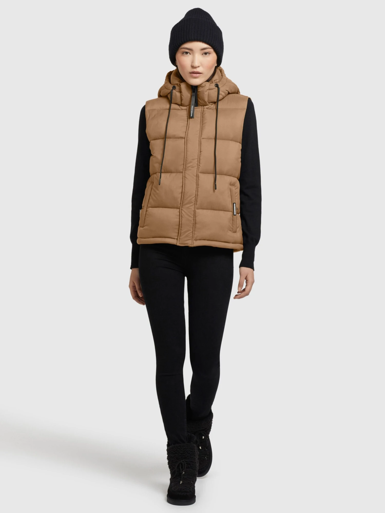Khujo Vestes Sans Manches Gilet Eden Femme Noisette 3 Khujo Vestes Sans Manches Gilet Eden Femme Noisette - Image 3