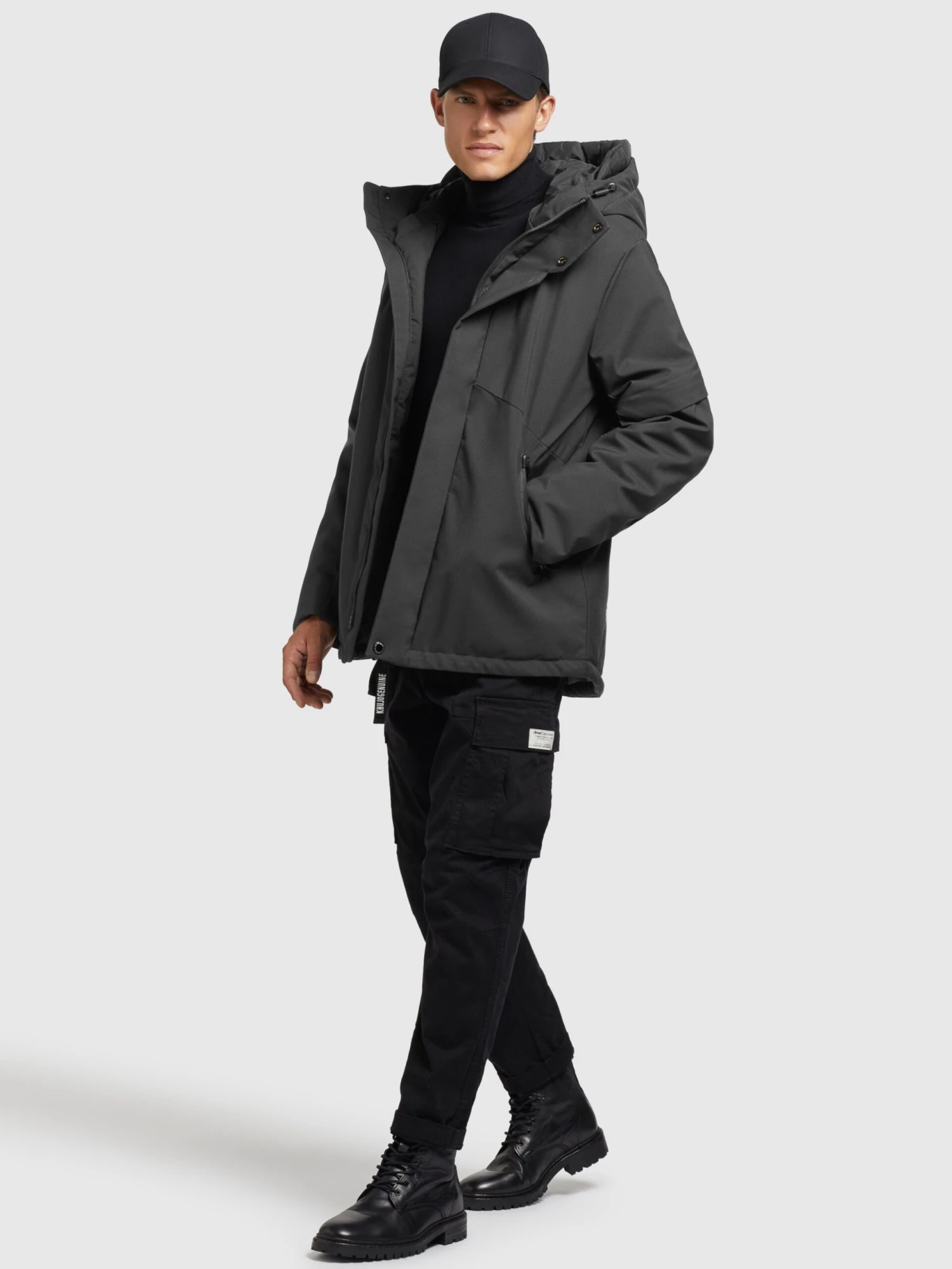 Khujo Vestes Dhiver Veste D’hiver Borrow Homme Gris Foncé 6 Khujo Vestes Dhiver Veste D’hiver Borrow Homme Gris Foncé - Image 6