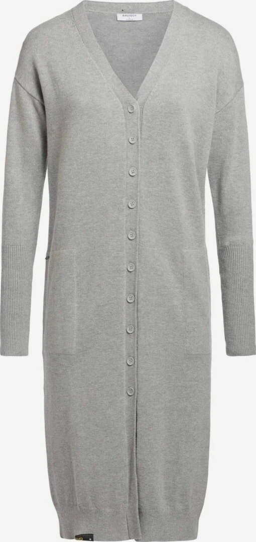 Khujo Gilets Cardigan Elina Femme Gris