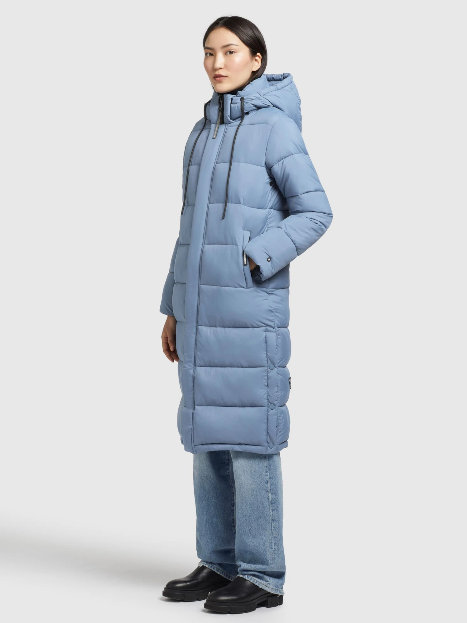 Khujo Manteaux Dhiver Manteau D’hiver Julina Femme Bleu Clair 3 Khujo Manteaux Dhiver Manteau D’hiver Julina Femme Bleu Clair - Image 3