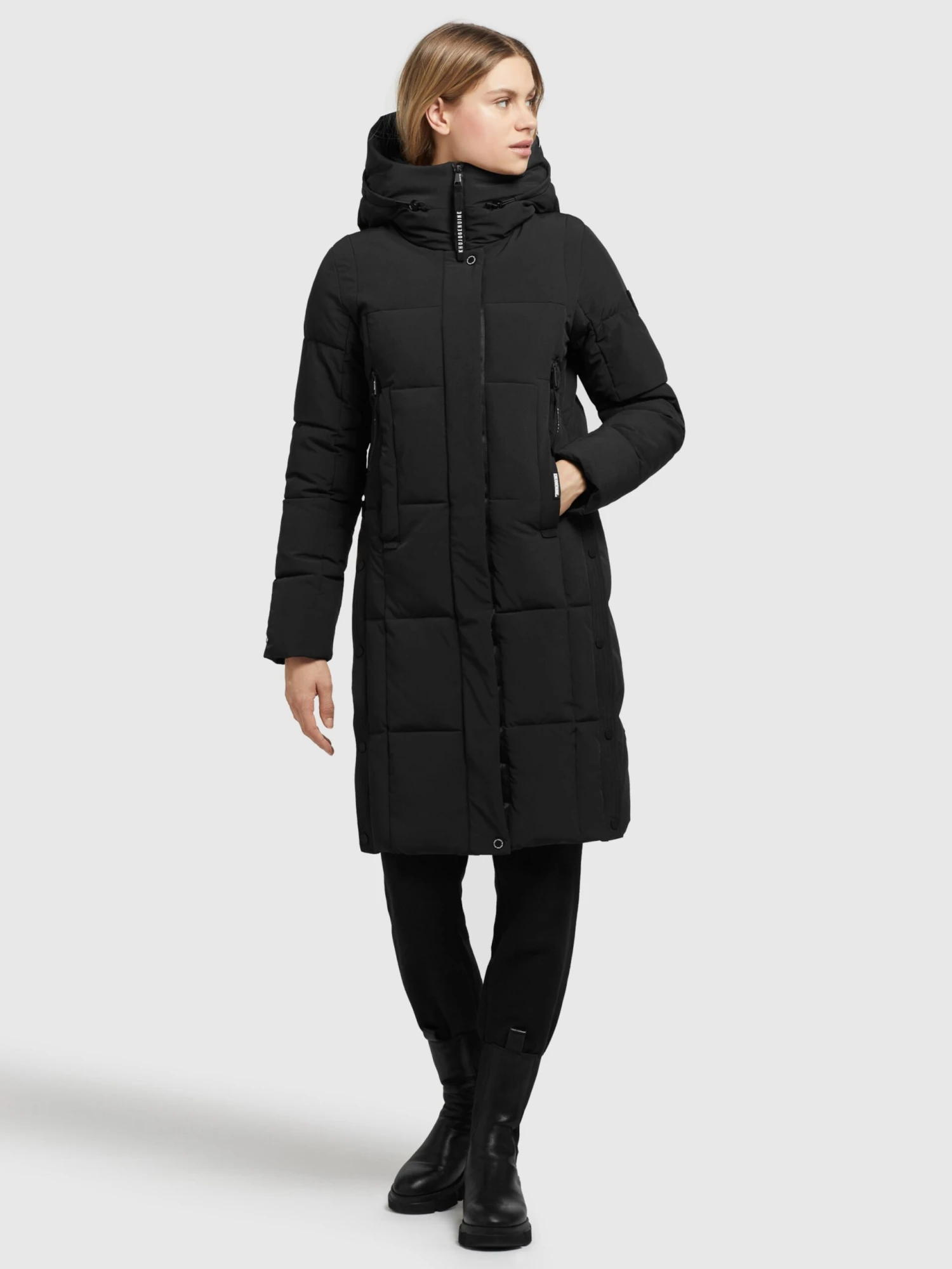 Khujo Manteaux De Mi-saison Manteau Mi-saison Namita Femme Noir 3 Khujo Manteaux De Mi-saison Manteau Mi-saison Namita Femme Noir - Image 3
