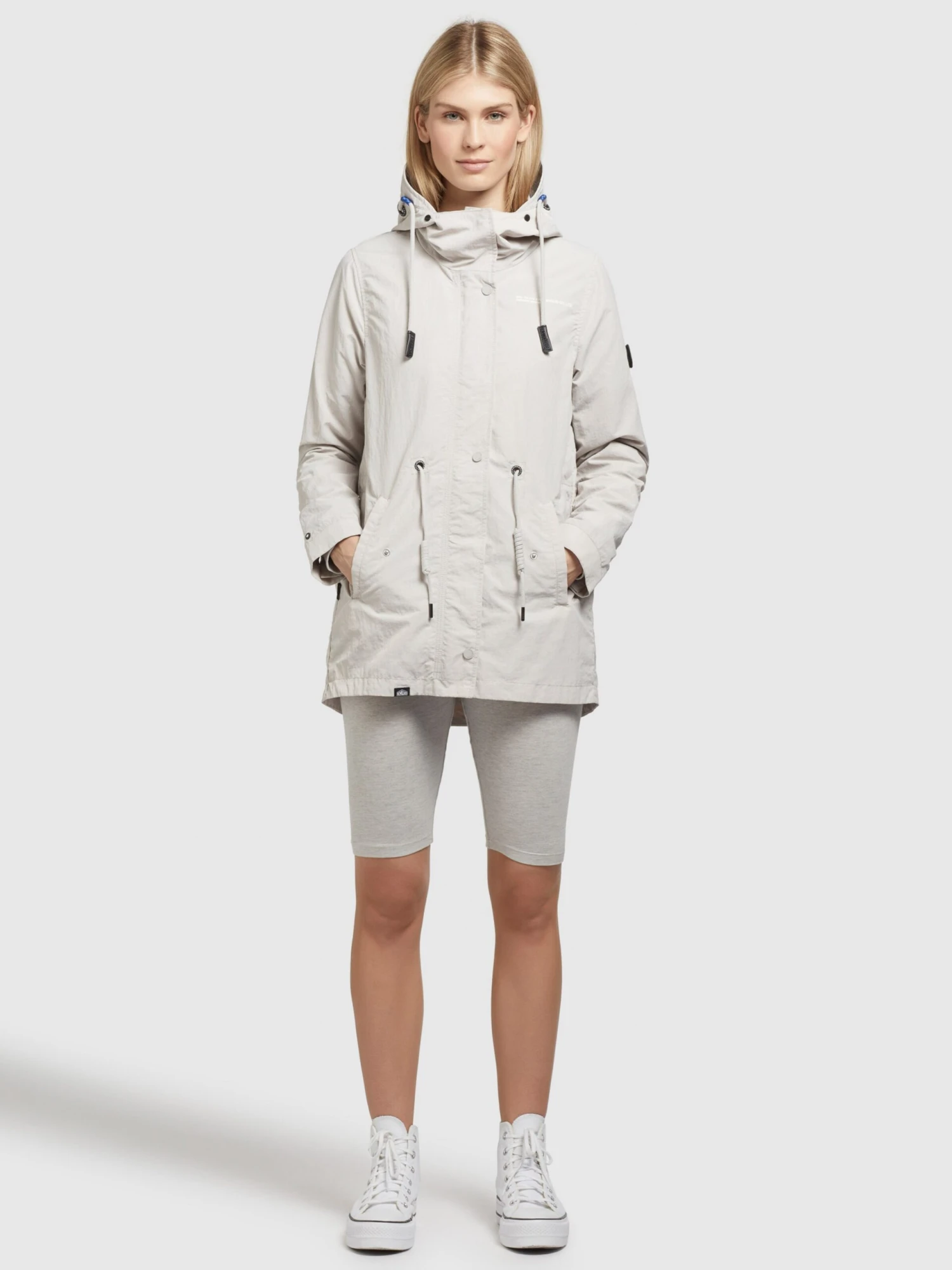 Khujo Vestes De Mi-saison Veste Mi-saison CAIMA Femme Gris Clair 3 Khujo Vestes De Mi-saison Veste Mi-saison CAIMA Femme Gris Clair - Image 3