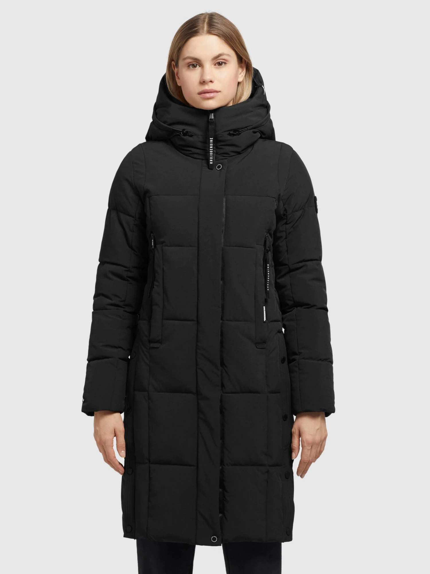 Khujo Manteaux De Mi-saison Manteau Mi-saison Namita Femme Noir 2 Khujo Manteaux De Mi-saison Manteau Mi-saison Namita Femme Noir - Image 2