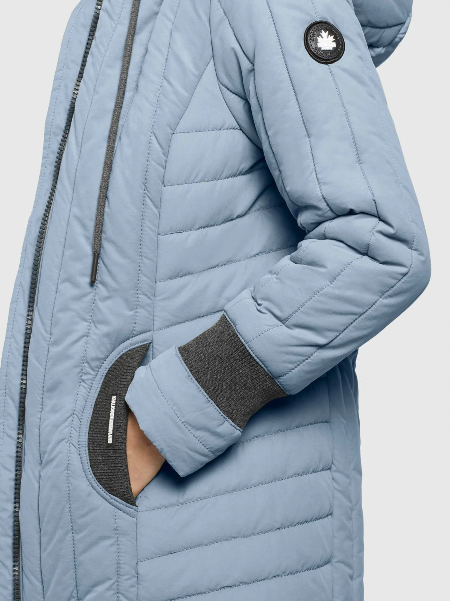 Khujo Manteaux De Mi-saison Manteau Mi-saison Jerry Femme Bleu Clair 8 Khujo Manteaux De Mi-saison Manteau Mi-saison Jerry Femme Bleu Clair - Image 8
