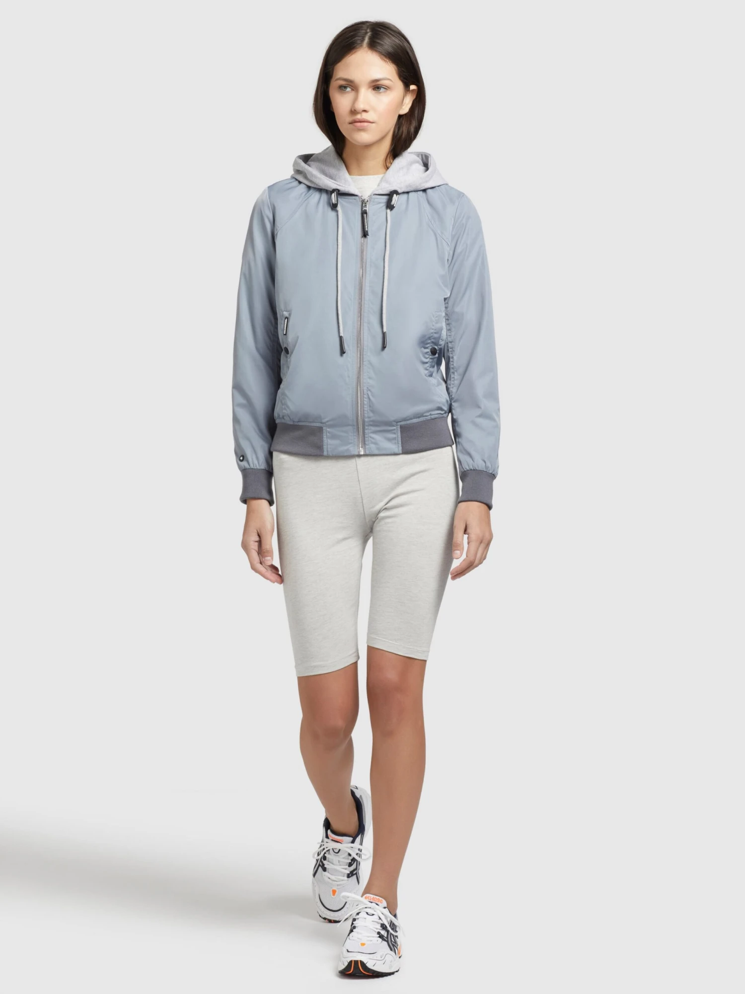 Khujo Vestes De Mi-saison Veste Mi-saison PERSEE Femme Bleu Clair / Gris 3 Khujo Vestes De Mi-saison Veste Mi-saison PERSEE Femme Bleu Clair / Gris - Image 3