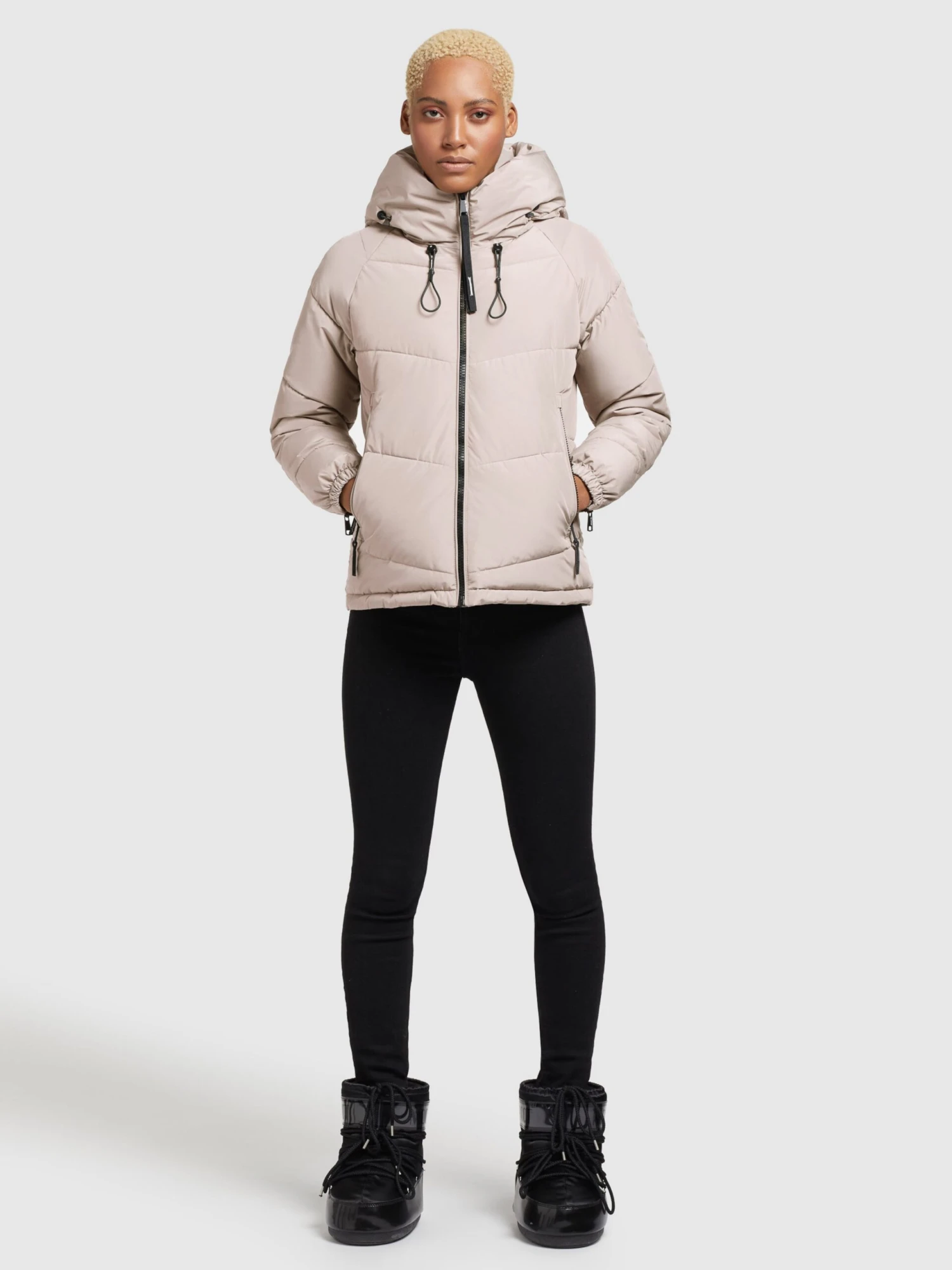 Khujo Vestes Matelassées Veste D’hiver Esila Femme Poudre 3 Khujo Vestes Matelassées Veste D’hiver Esila Femme Poudre - Image 3