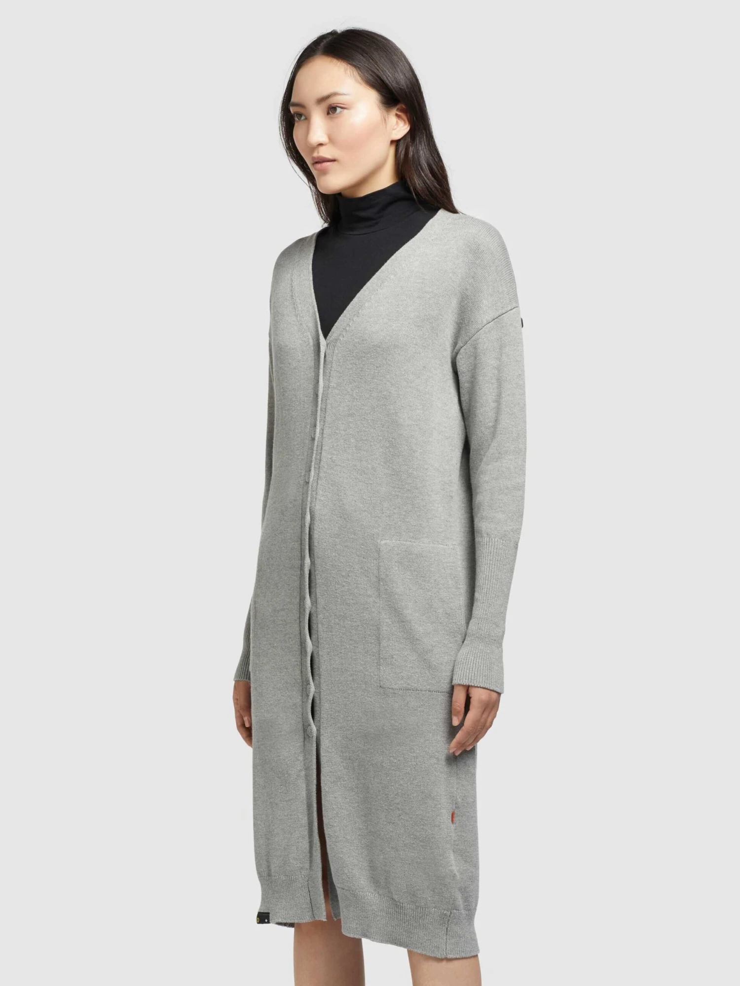 Khujo Gilets Cardigan Elina Femme Gris 5 Khujo Gilets Cardigan Elina Femme Gris - Image 5