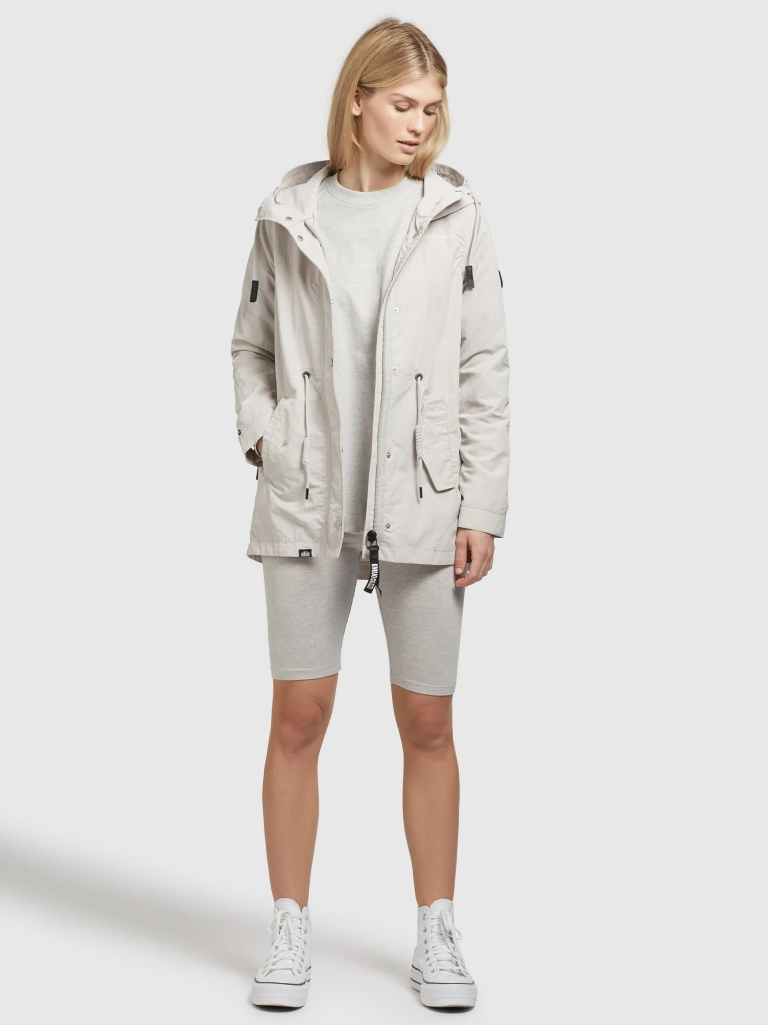 Khujo Vestes De Mi-saison Veste Mi-saison CAIMA Femme Gris Clair 6 Khujo Vestes De Mi-saison Veste Mi-saison CAIMA Femme Gris Clair - Image 6