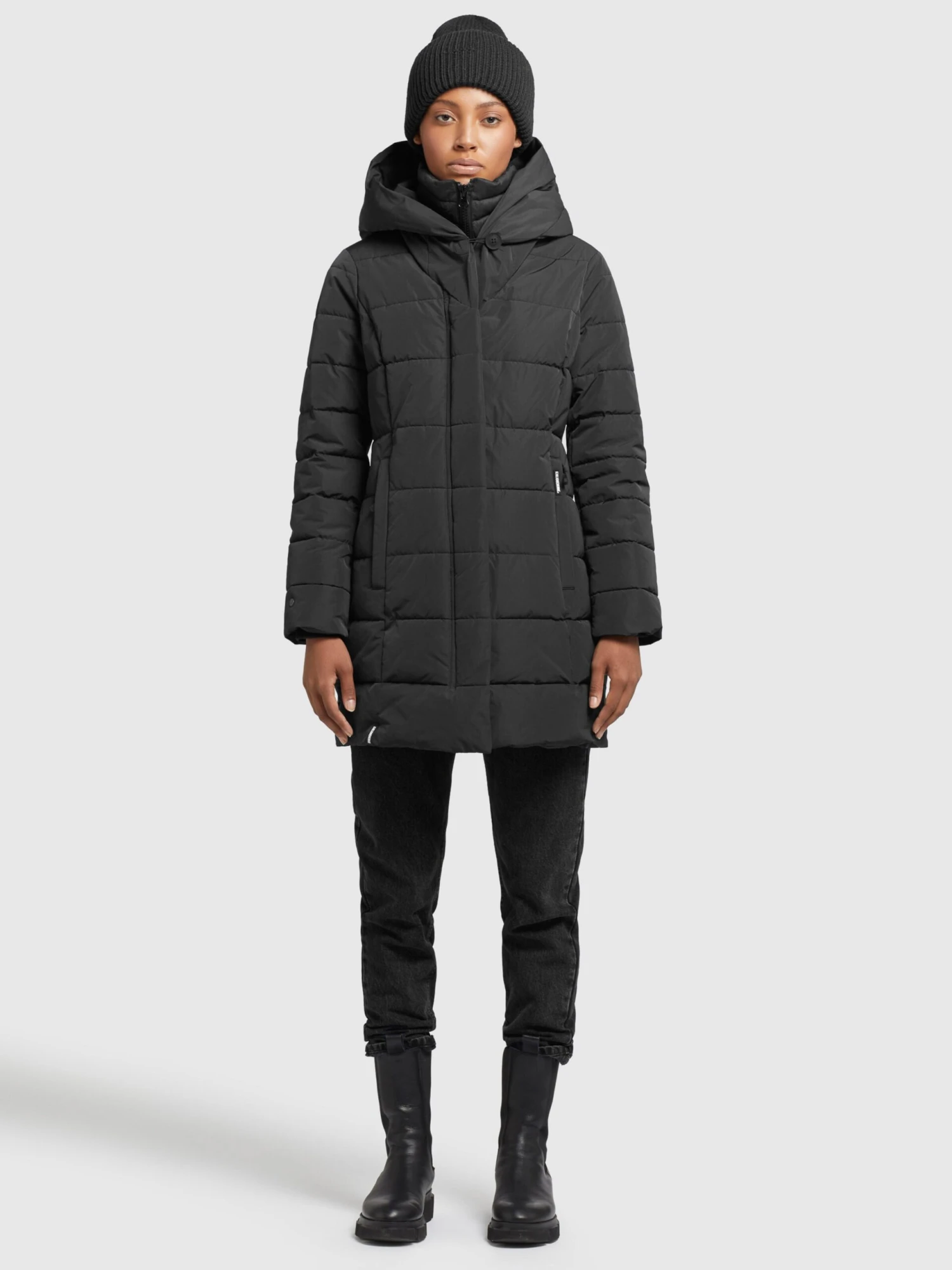 Khujo Manteaux Courts Manteau D’hiver Floyt Femme Noir 6 Khujo Manteaux Courts Manteau D’hiver Floyt Femme Noir - Image 6