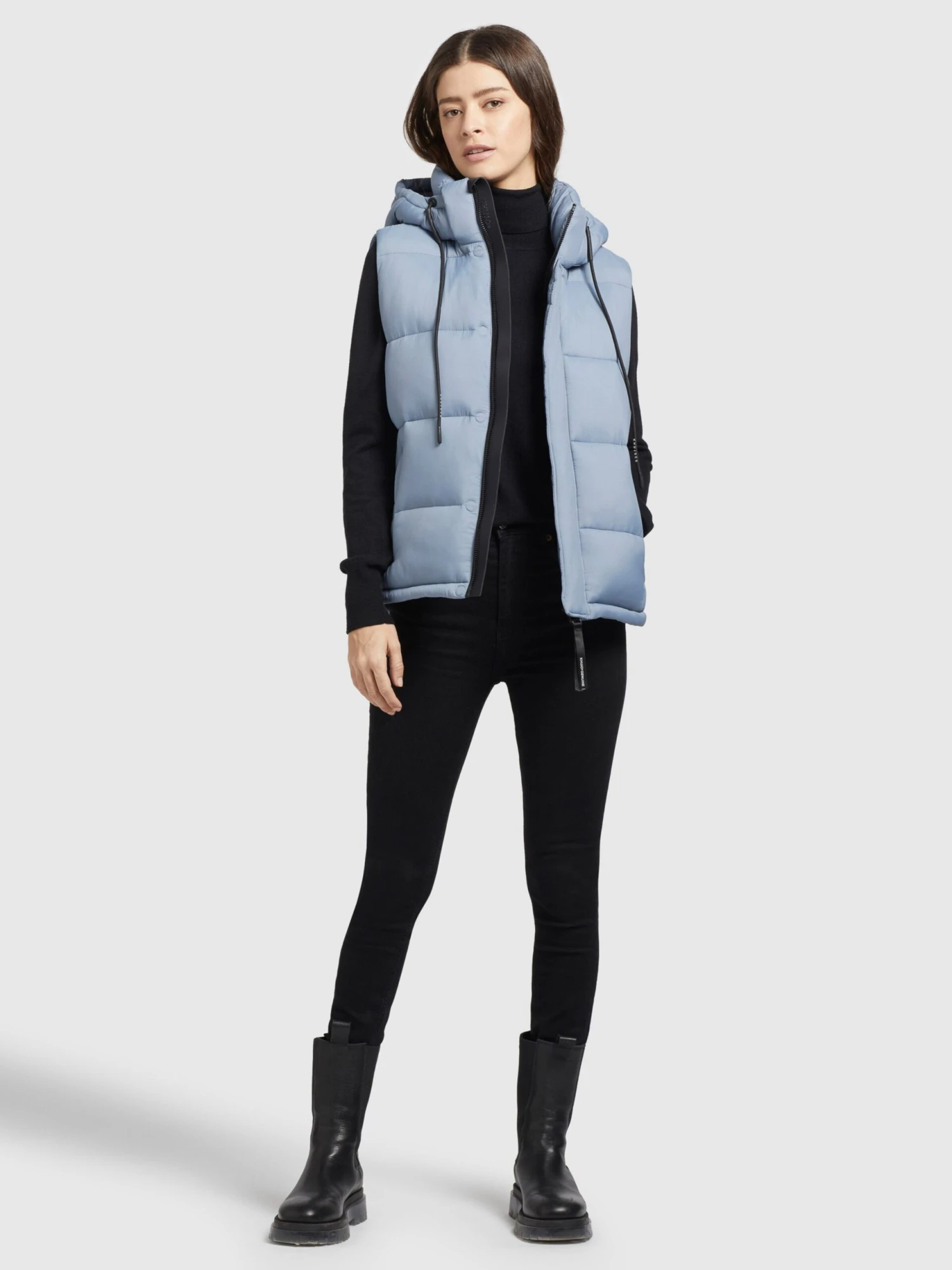 Khujo Vestes Sans Manches Gilet Eden Femme Bleu Clair 3 Khujo Vestes Sans Manches Gilet Eden Femme Bleu Clair - Image 3