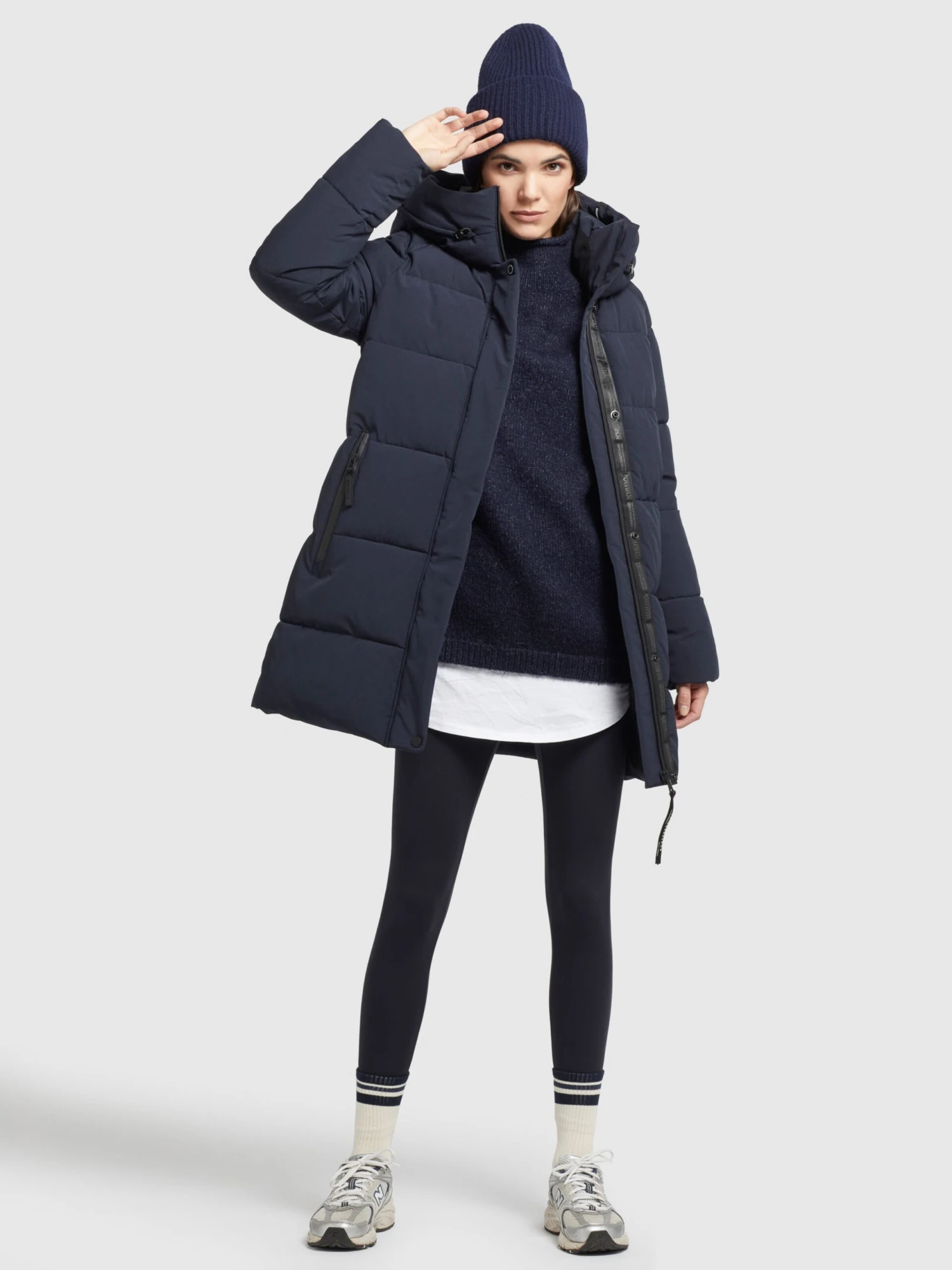 Khujo Manteaux Courts Manteau D’hiver Wente Femme Bleu Foncé 6 Khujo Manteaux Courts Manteau D’hiver Wente Femme Bleu Foncé - Image 6