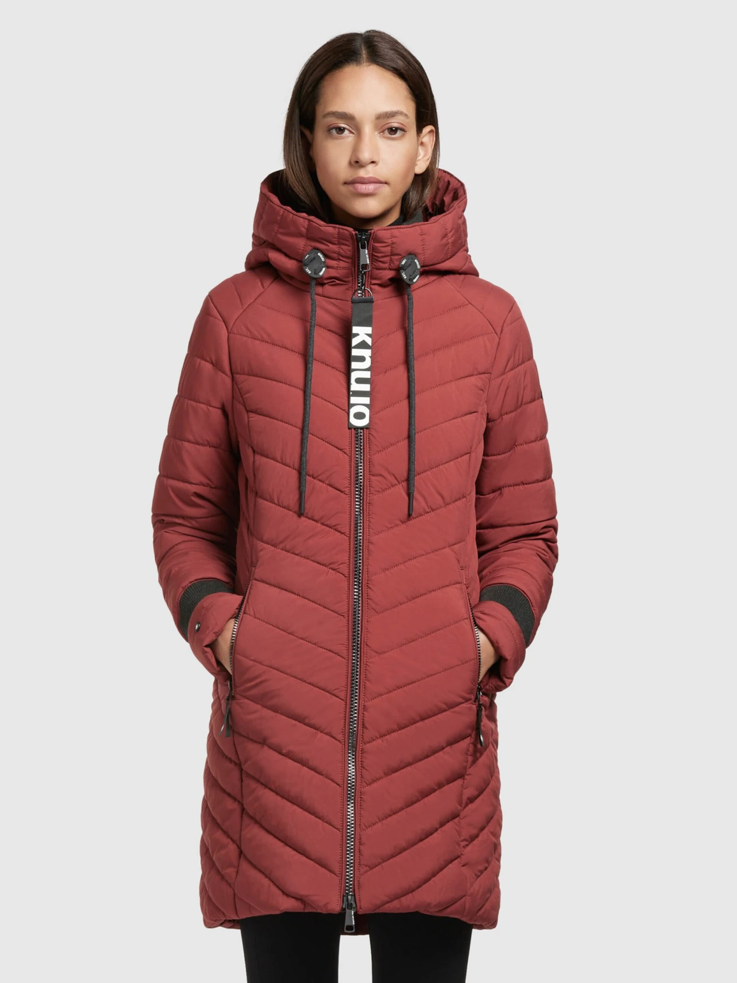 Khujo Manteaux Dhiver Manteau D’hiver Nita Femme Rouge Foncé 2 Khujo Manteaux Dhiver Manteau D’hiver Nita Femme Rouge Foncé - Image 2