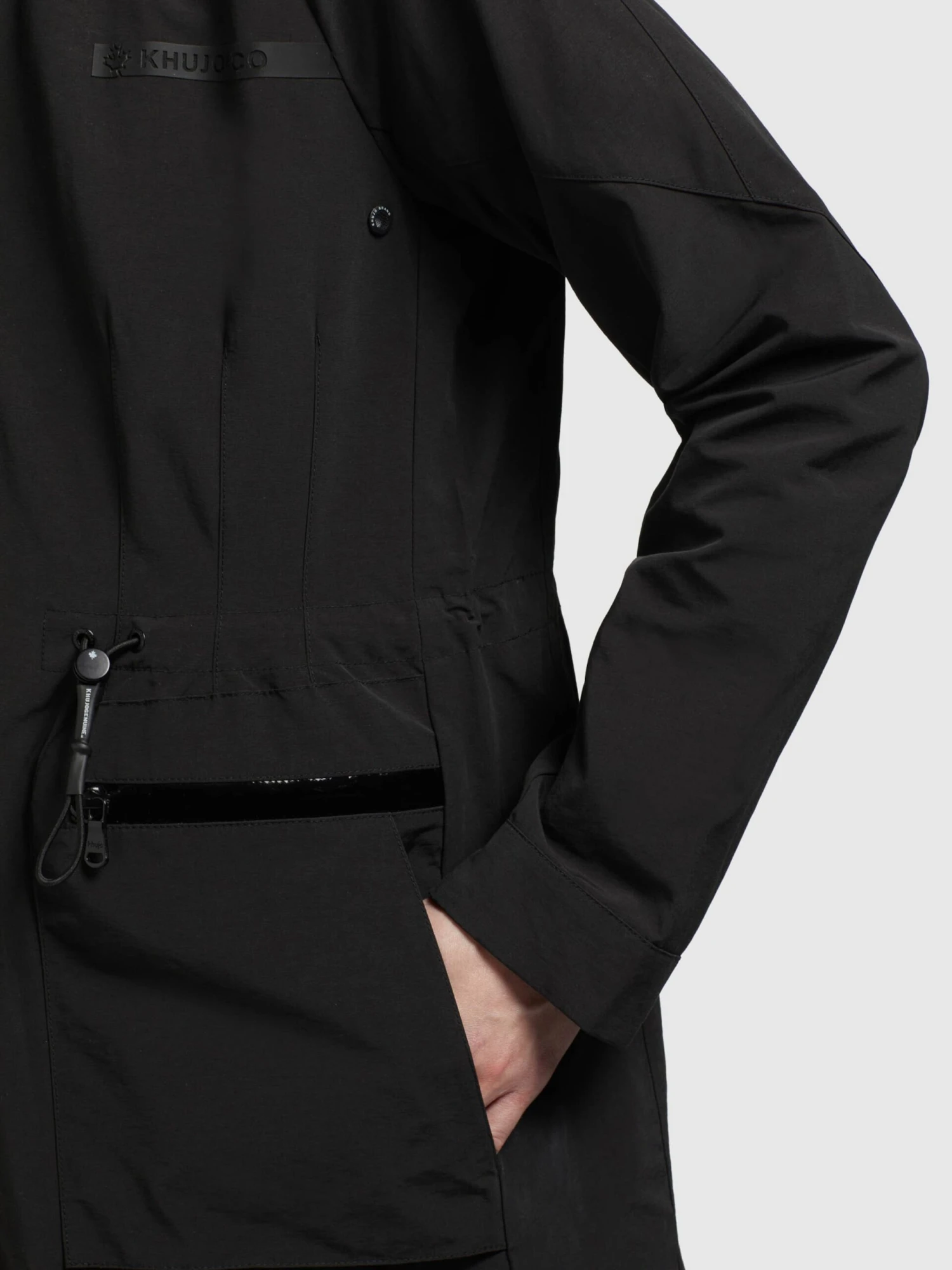 Khujo Parkas Parka Mi-saison Femme Noir 8 Khujo Parkas Parka Mi-saison Femme Noir - Image 8
