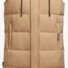 Khujo Vestes Sans Manches Gilet MAGNETA MATT Femme Beige