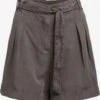 Khujo Shorts Loosefit Pantalon à Pince Elida Femme Anthracite