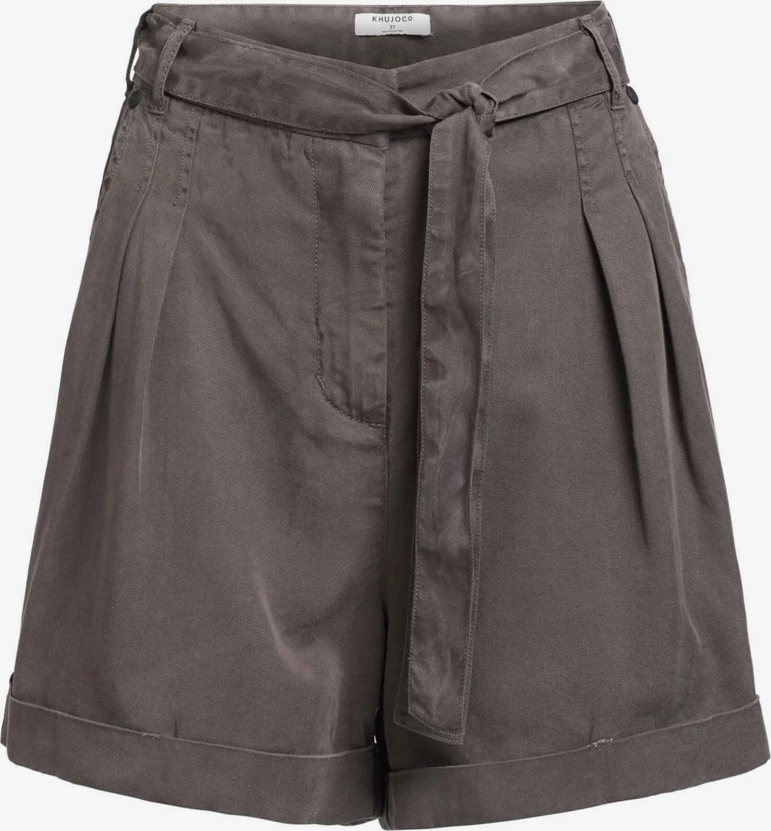 Khujo Shorts Loosefit Pantalon à Pince Elida Femme Anthracite 1 Khujo Shorts Loosefit Pantalon à Pince Elida Femme Anthracite