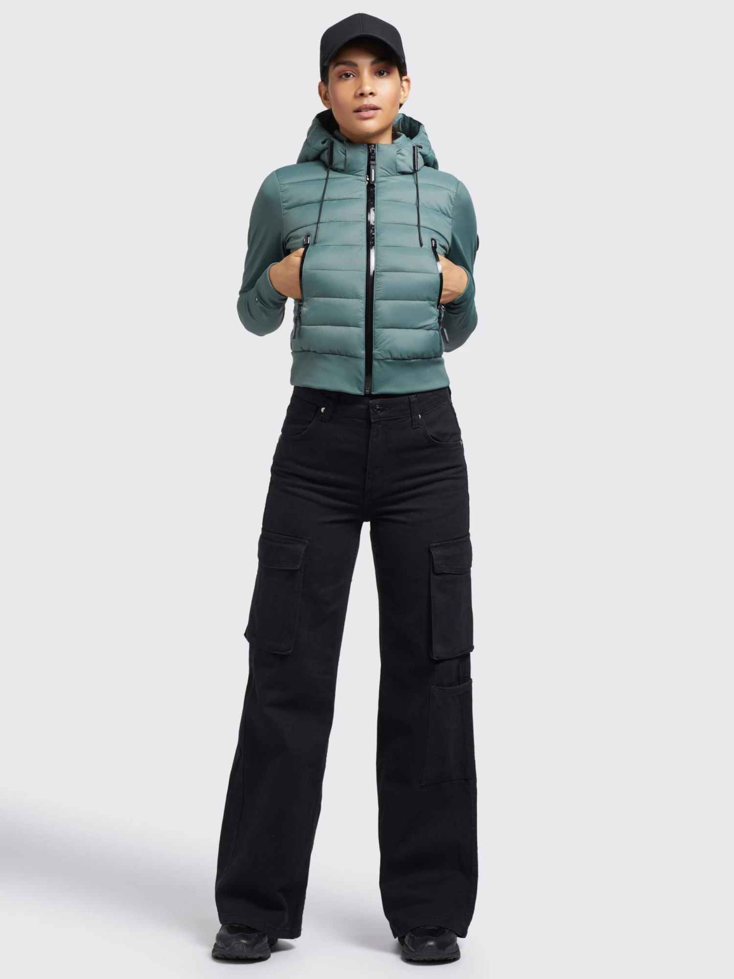 Khujo Vestes De Mi-saison Veste Mi-saison Dalis Matt Femme Jade 3 Khujo Vestes De Mi-saison Veste Mi-saison Dalis Matt Femme Jade - Image 3