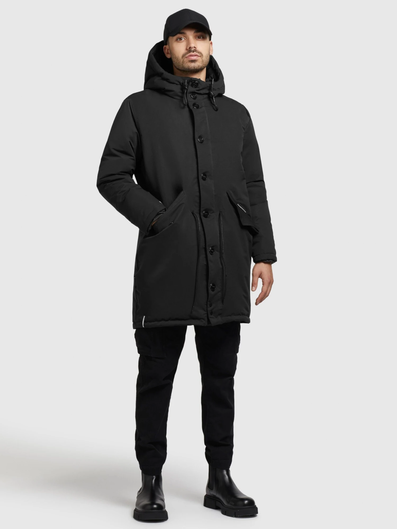 Khujo Parkas Parka D’hiver Terra Homme Noir 3 Khujo Parkas Parka D’hiver Terra Homme Noir - Image 3